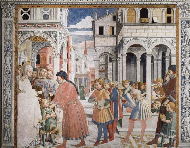 The School in Tagaste, Benozzo Gozzoli